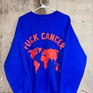 BLUE/ORANGE VINTAGE SWEATER